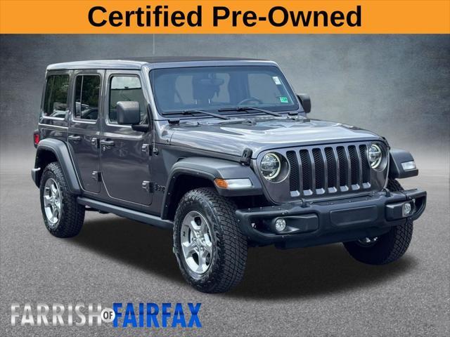 used 2021 Jeep Wrangler Unlimited car, priced at $33,900