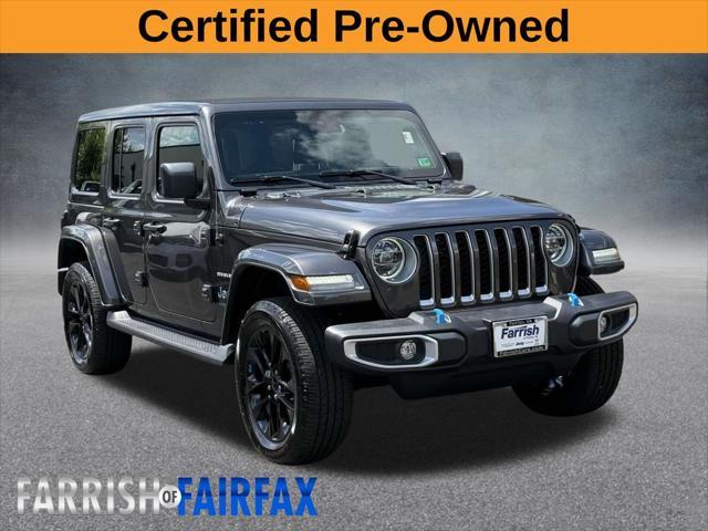 used 2022 Jeep Wrangler Unlimited 4xe car, priced at $33,000
