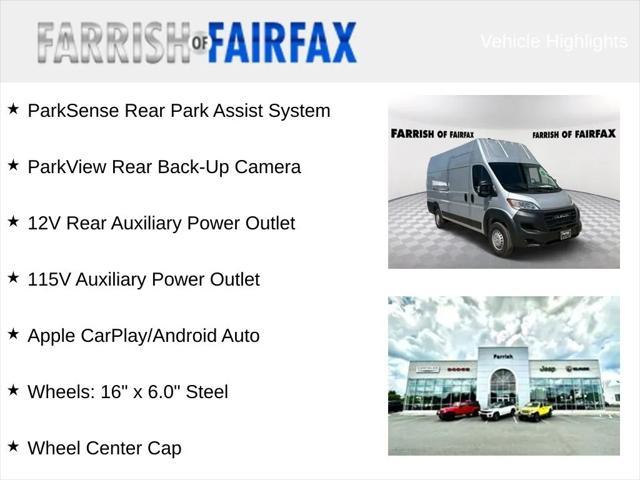 new 2024 Ram ProMaster 3500 car, priced at $47,768