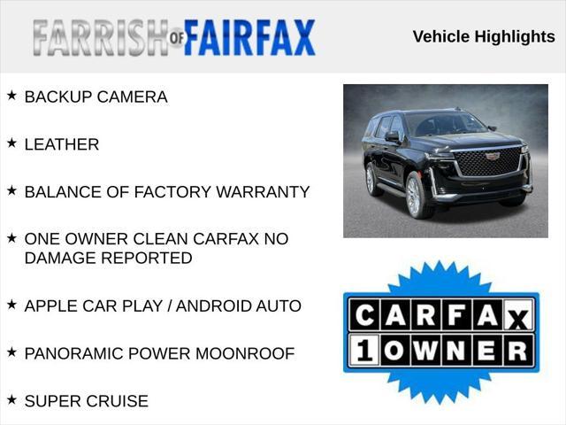 used 2023 Cadillac Escalade car, priced at $65,995