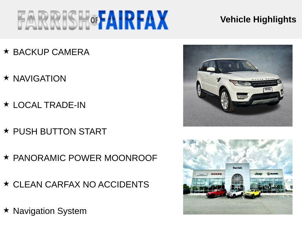 used 2017 Land Rover Range Rover Sport car, priced at $17,995