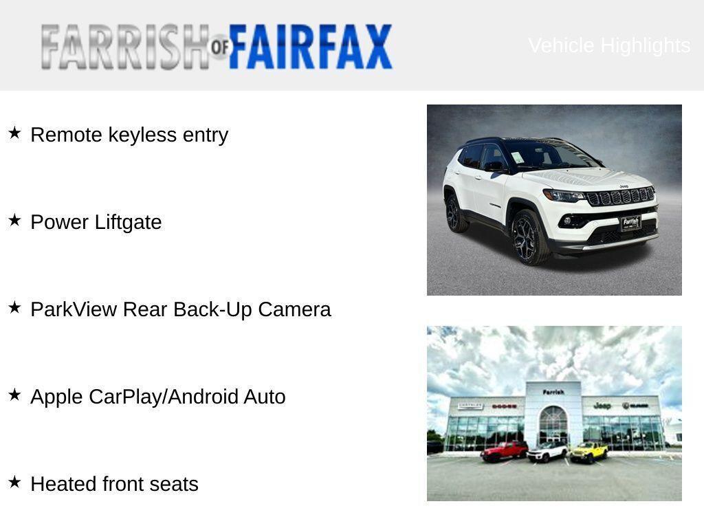 new 2026 Jeep Compass car, priced at $27,622