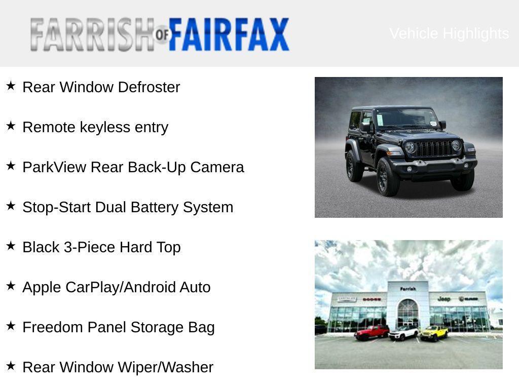 new 2025 Jeep Wrangler car, priced at $32,950