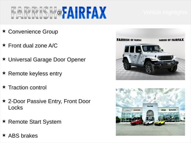 new 2024 Jeep Wrangler 4xe car, priced at $42,308