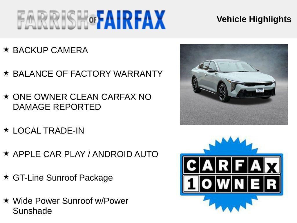 used 2025 Kia K4 car, priced at $24,500