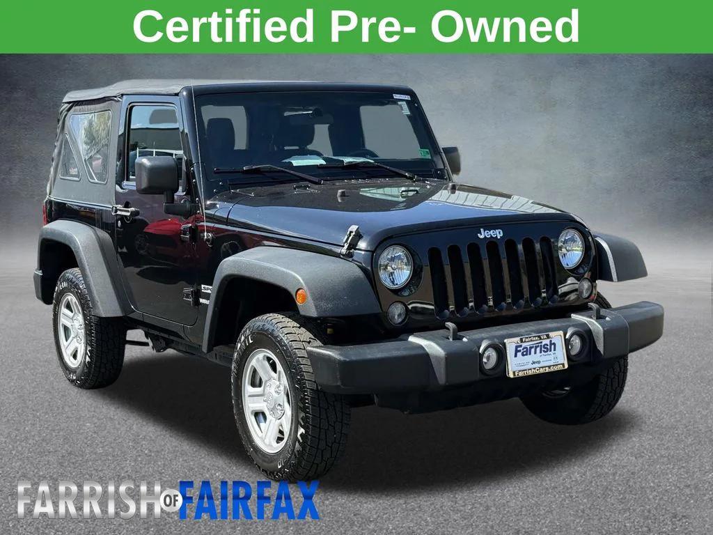 used 2015 Jeep Wrangler car, priced at $16,495