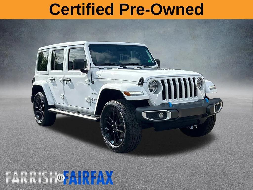 used 2022 Jeep Wrangler Unlimited 4xe car, priced at $35,500