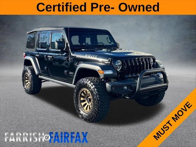 used 2020 Jeep Wrangler Unlimited car, priced at $30,500