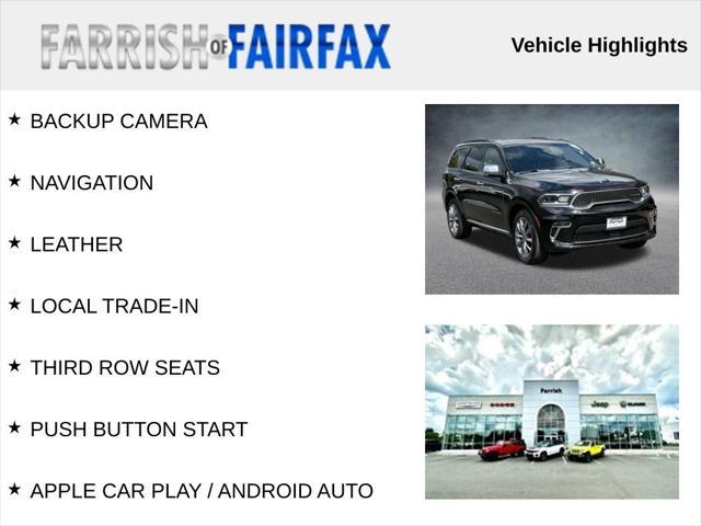 used 2021 Dodge Durango car, priced at $29,500