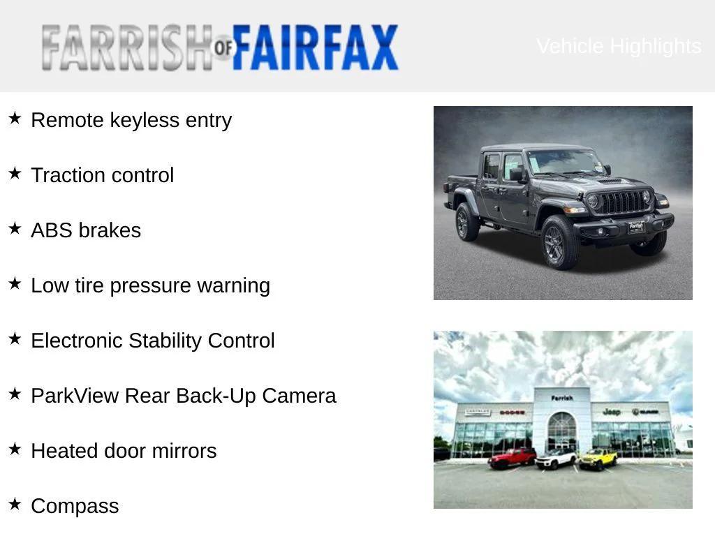 new 2025 Jeep Gladiator car, priced at $38,178
