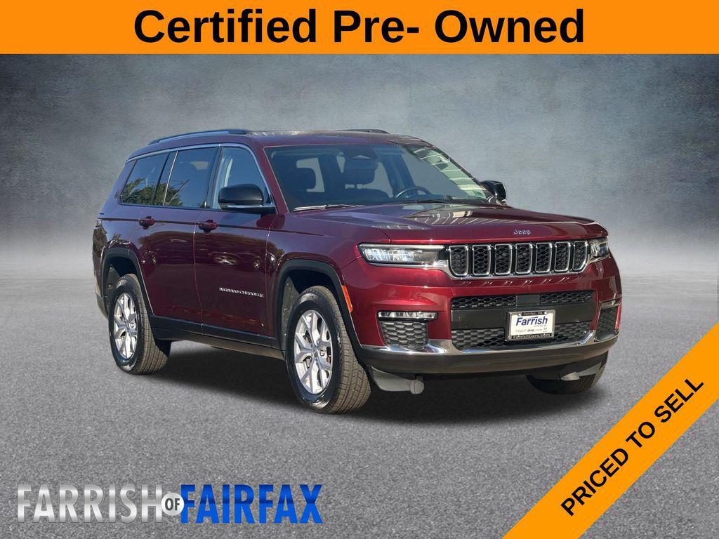 used 2021 Jeep Grand Cherokee L car, priced at $24,995