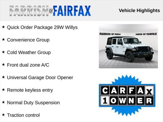 used 2023 Jeep Wrangler 4xe car, priced at $34,211