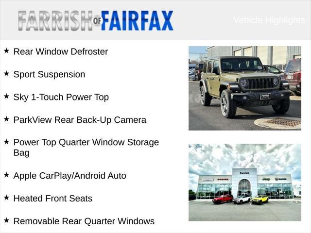 new 2025 Jeep Wrangler 4xe car, priced at $48,202