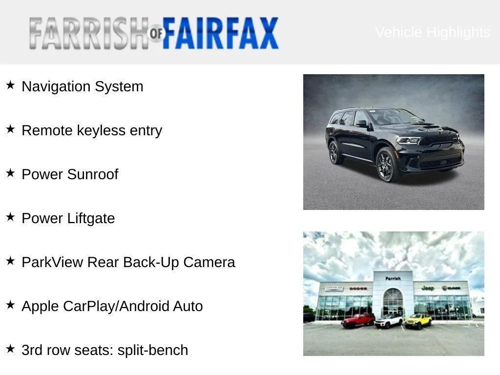 new 2026 Dodge Durango car, priced at $44,063