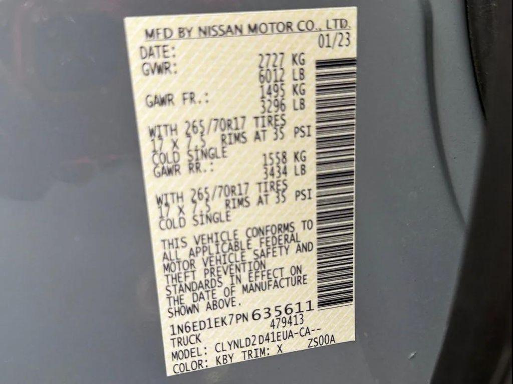 used 2023 Nissan Frontier car, priced at $39,999