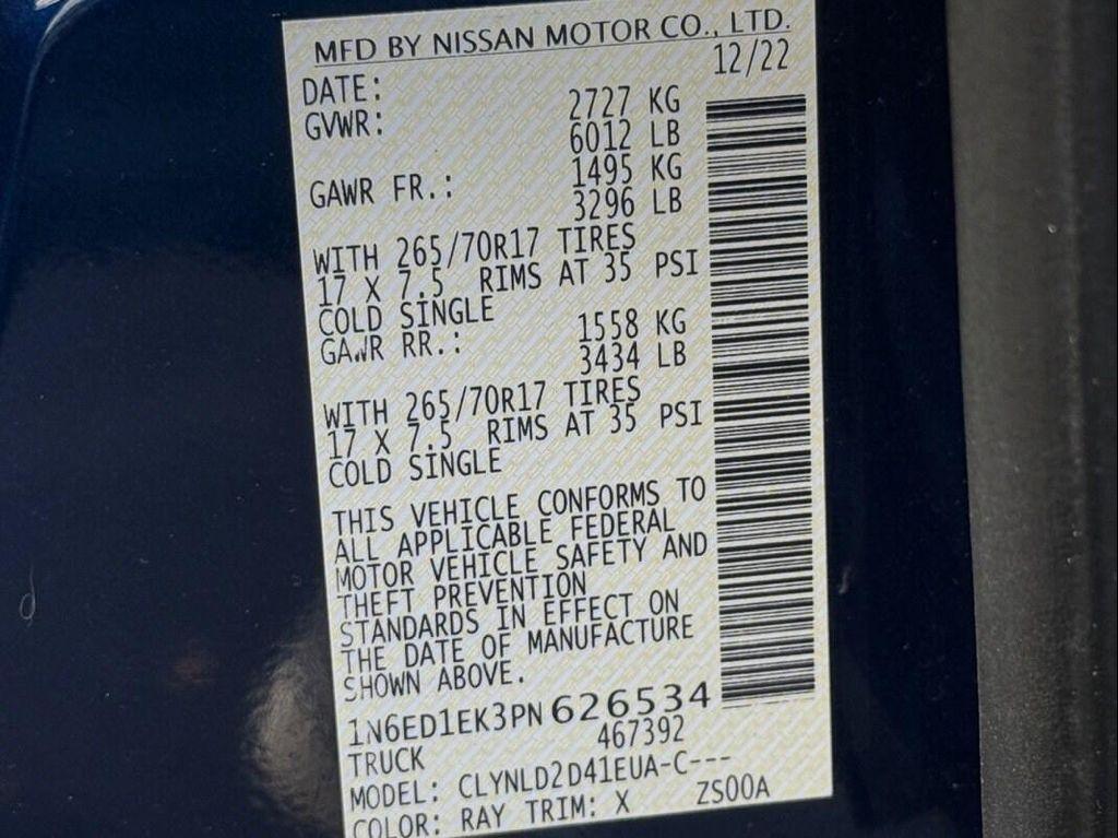 used 2023 Nissan Frontier car, priced at $36,892