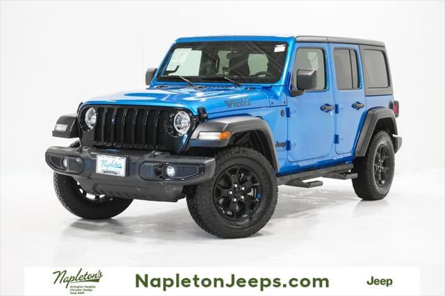 used 2021 Jeep Wrangler Unlimited car, priced at $29,495