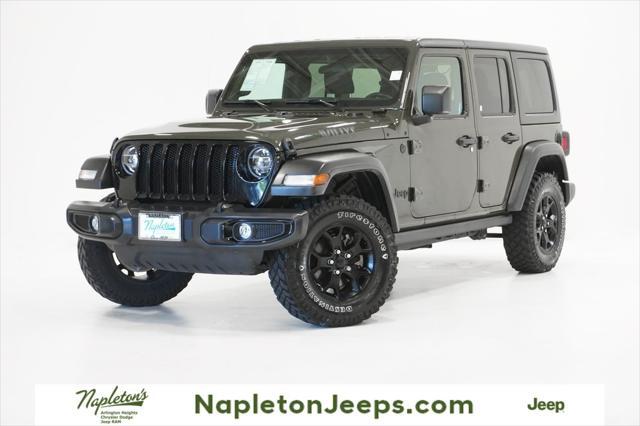 used 2021 Jeep Wrangler car, priced at $30,595