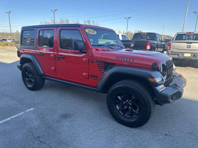 used 2020 Jeep Wrangler Unlimited car, priced at $29,642