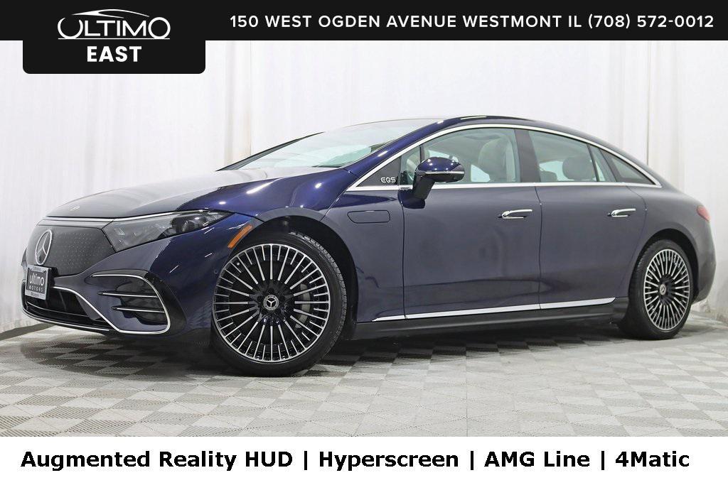 used 2022 Mercedes-Benz EQS 580 car, priced at $51,800