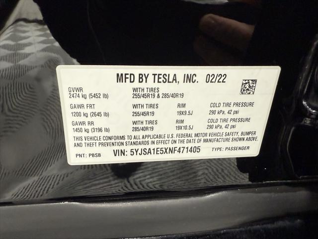 used 2022 Tesla Model S car, priced at $45,980