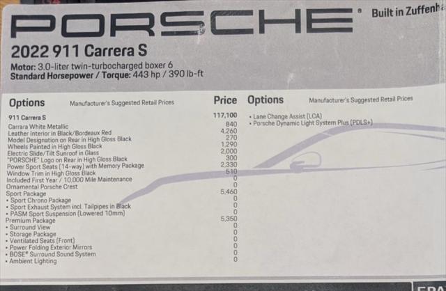 used 2022 Porsche 911 car