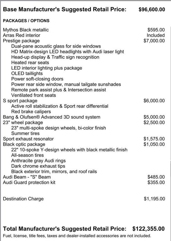 used 2024 Audi SQ8 car, priced at $95,980