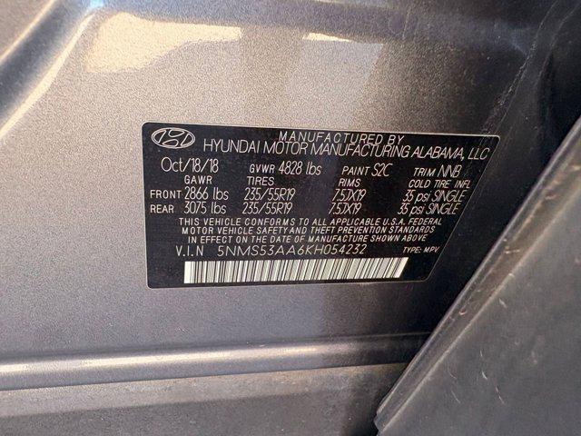 used 2019 Hyundai Santa Fe car, priced at $18,897