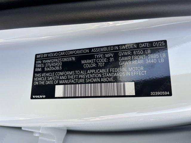 new 2025 Volvo XC90 car, priced at $60,245