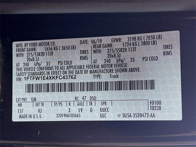 used 2019 Ford F-150 car, priced at $32,975