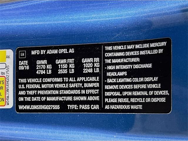 used 2017 Buick Cascada car, priced at $19,975