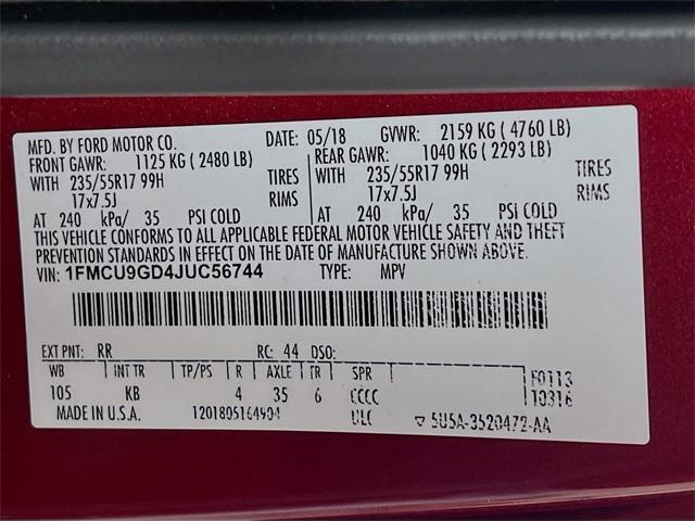 used 2018 Ford Escape car, priced at $15,975