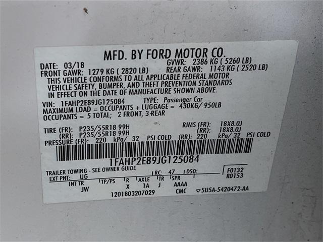 used 2018 Ford Taurus car, priced at $19,975