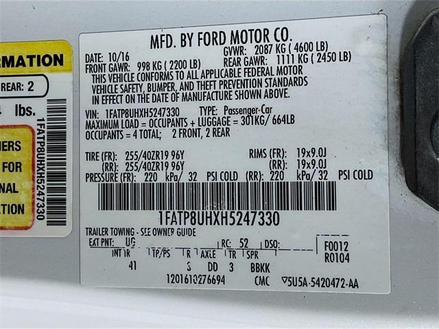 used 2017 Ford Mustang car, priced at $22,975
