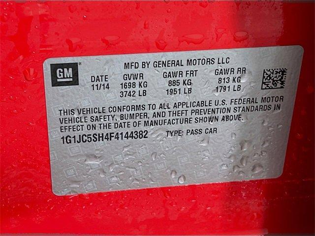 used 2015 Chevrolet Sonic car, priced at $9,975