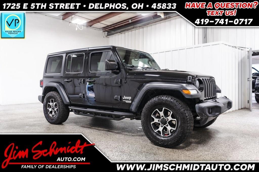 used 2018 Jeep Wrangler Unlimited car, priced at $20,290