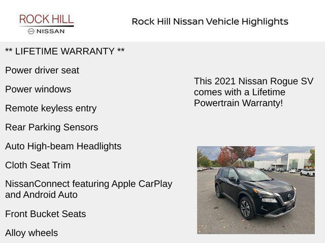 used 2021 Nissan Rogue car, priced at $19,124