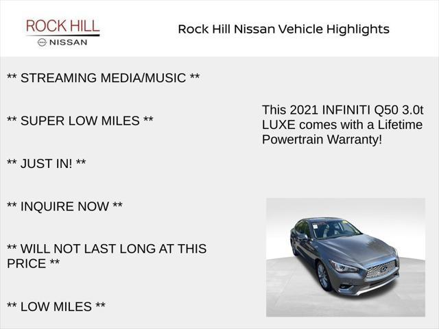 used 2021 INFINITI Q50 car, priced at $24,965