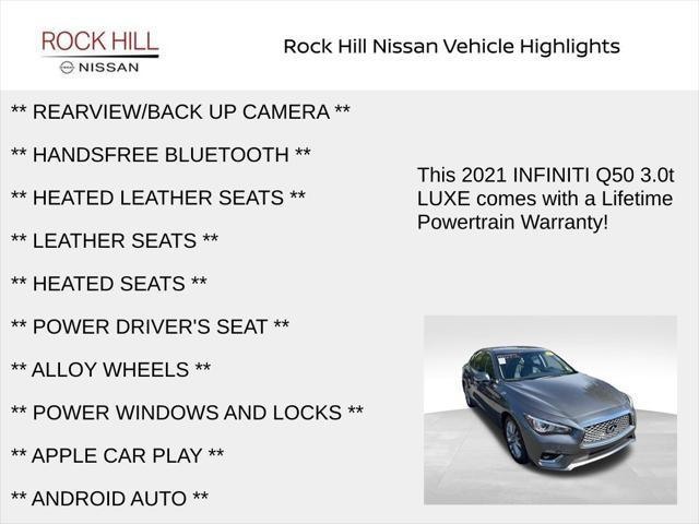 used 2021 INFINITI Q50 car, priced at $24,965