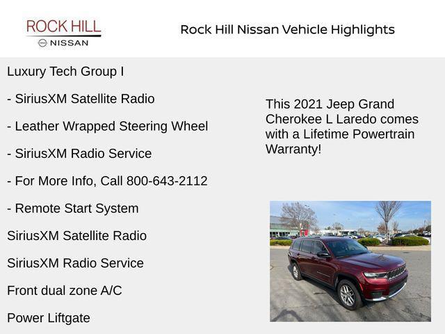 used 2021 Jeep Grand Cherokee L car, priced at $31,802