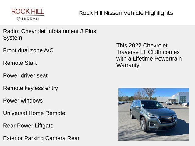 used 2022 Chevrolet Traverse car, priced at $24,490