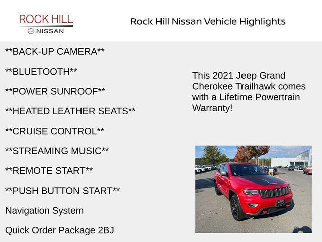 used 2021 Jeep Grand Cherokee car, priced at $29,535