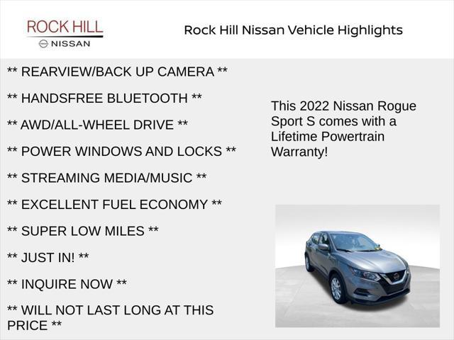 used 2022 Nissan Rogue Sport car, priced at $21,361
