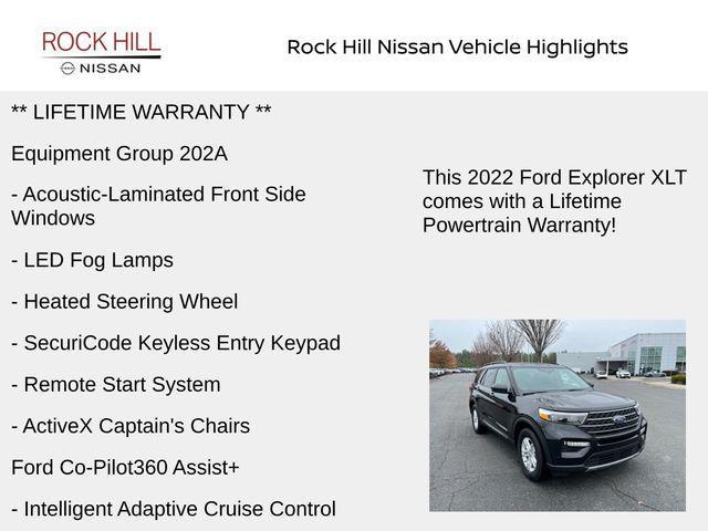 used 2022 Ford Explorer car, priced at $28,529