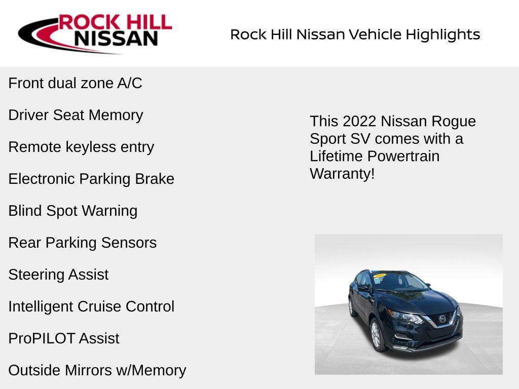 used 2022 Nissan Rogue Sport car, priced at $19,792