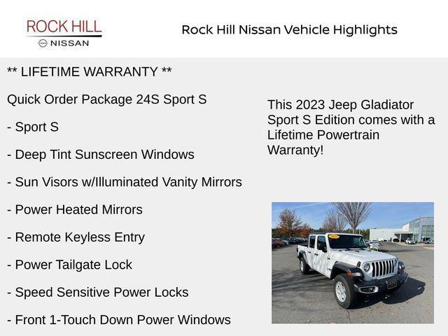 used 2023 Jeep Gladiator car, priced at $30,972