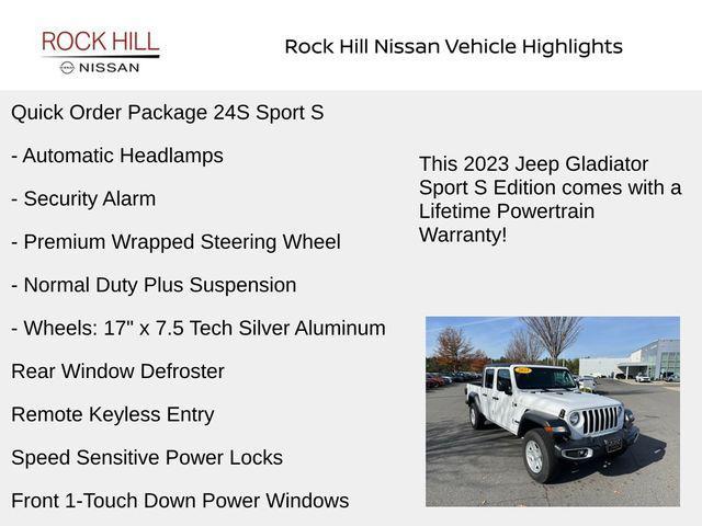 used 2023 Jeep Gladiator car, priced at $30,972