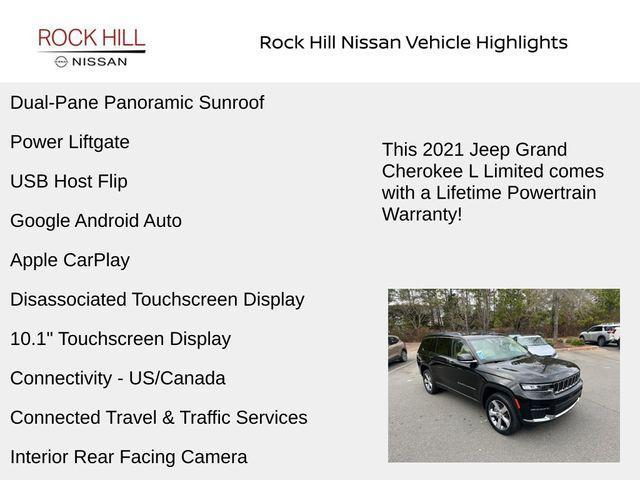 used 2021 Jeep Grand Cherokee L car, priced at $31,394