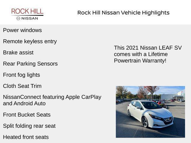 used 2021 Nissan Leaf car, priced at $14,495