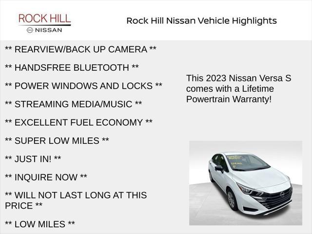 used 2023 Nissan Versa car, priced at $16,981